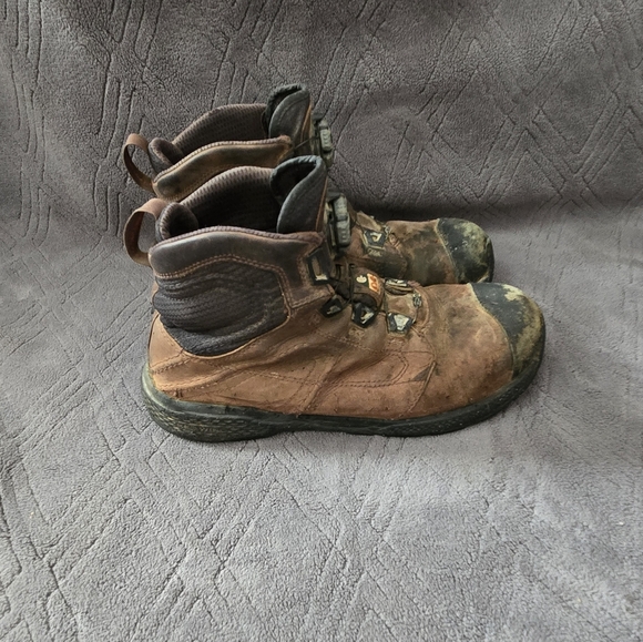 Red Wing Exos Lite BOA Work Boots Mens Sz 8.5EE Brown 6” Steel Toe Waterproof. - Picture 1 of 12